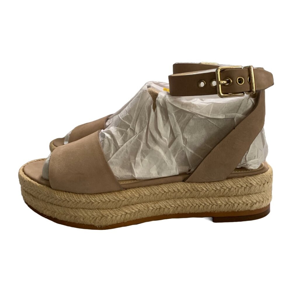NWOB VINCE CAMUTO Women's Tan Suede Kathalia Flatform Espadrille Sandal Sz 5.5 - Picture 9 of 10